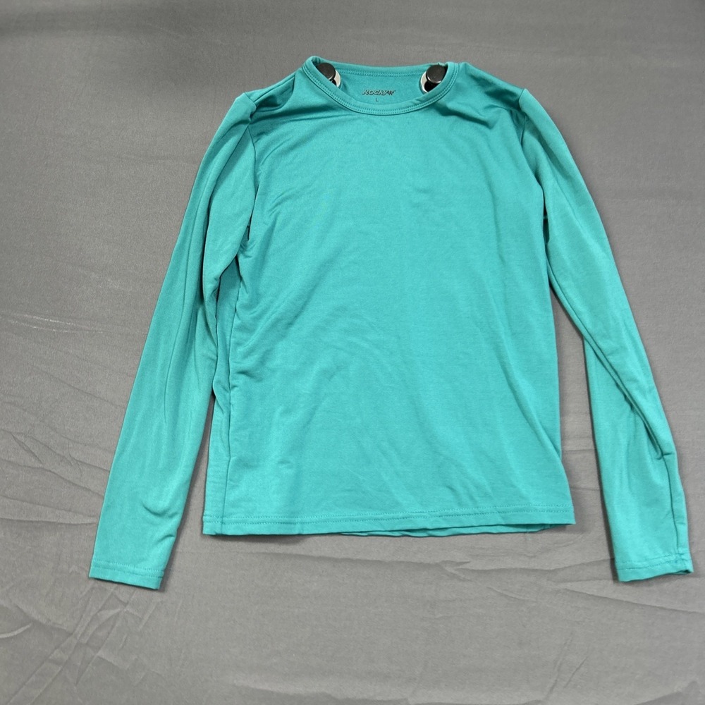 Rocky brand long-sleeve performance shirt is in a vibrant teal Large